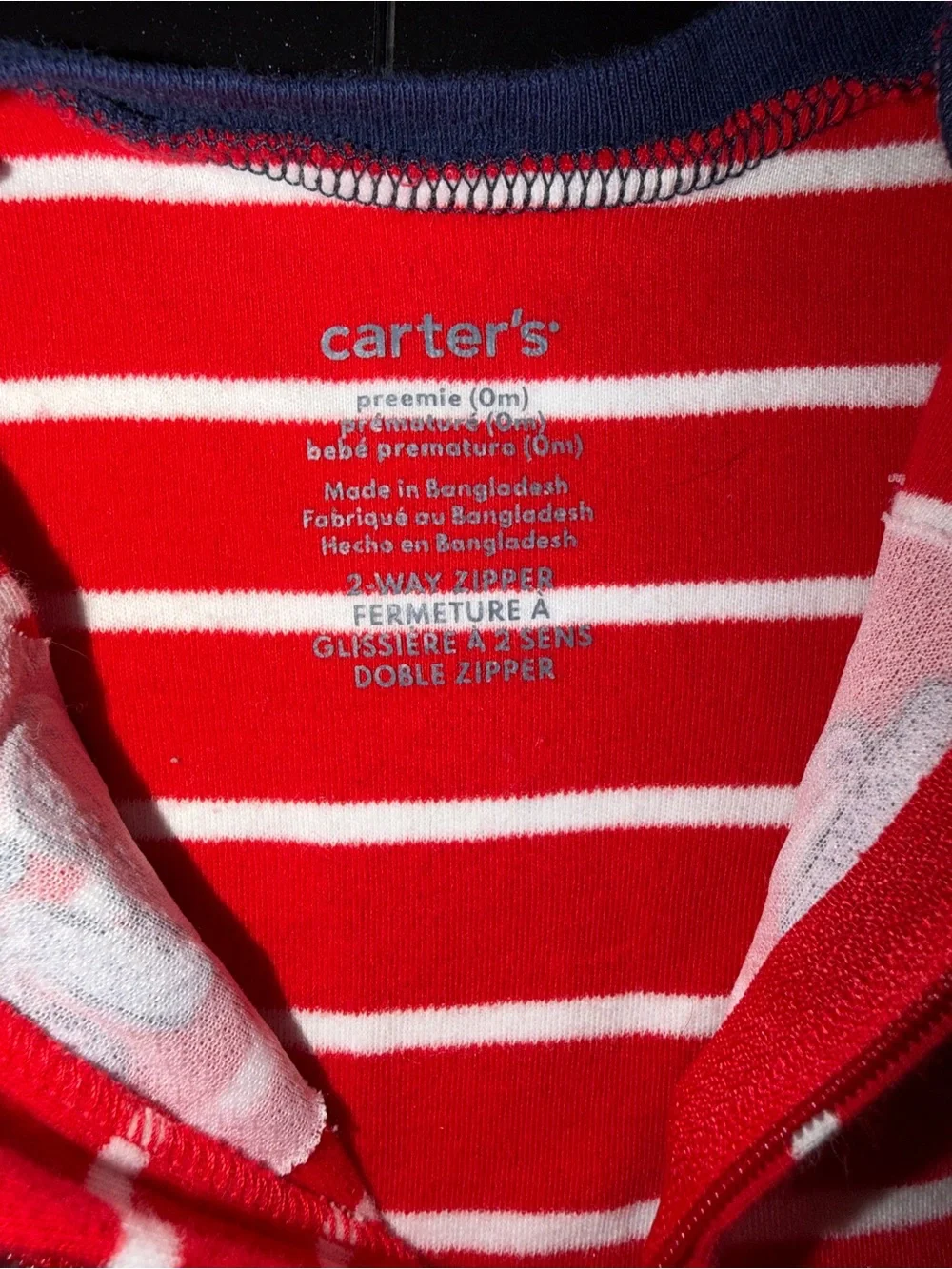 ❤️ Carter’s “Little Brother” Preemie Footed Sleeper